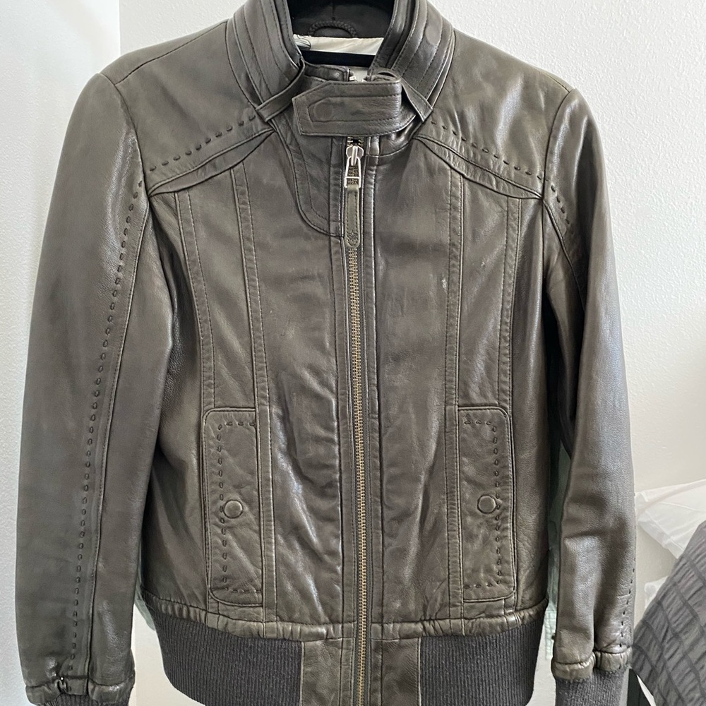 Mackage Lamb Leather Bomber (M)